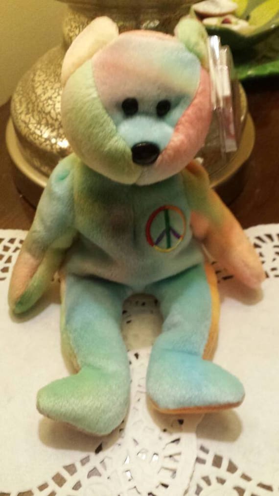 ty beanie peace bear