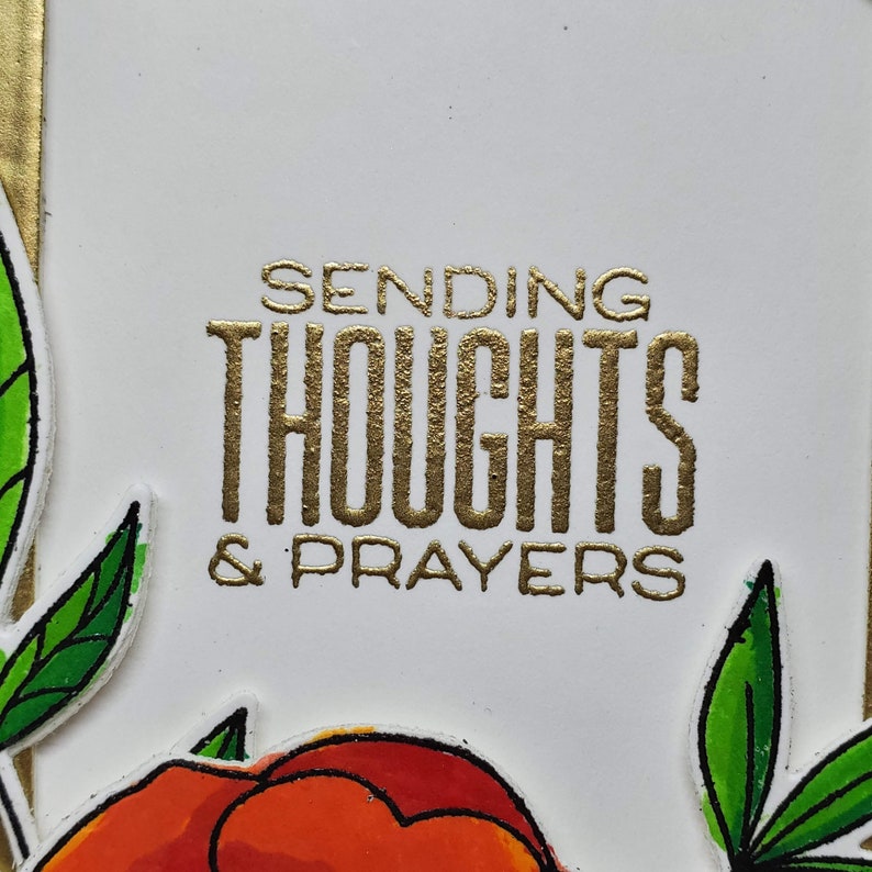 elegant floral sympathy card prayers card handmade sympathy card loss card sorry for your loss card Thoughts and prayers sympathy card