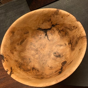 Maple burl bowl