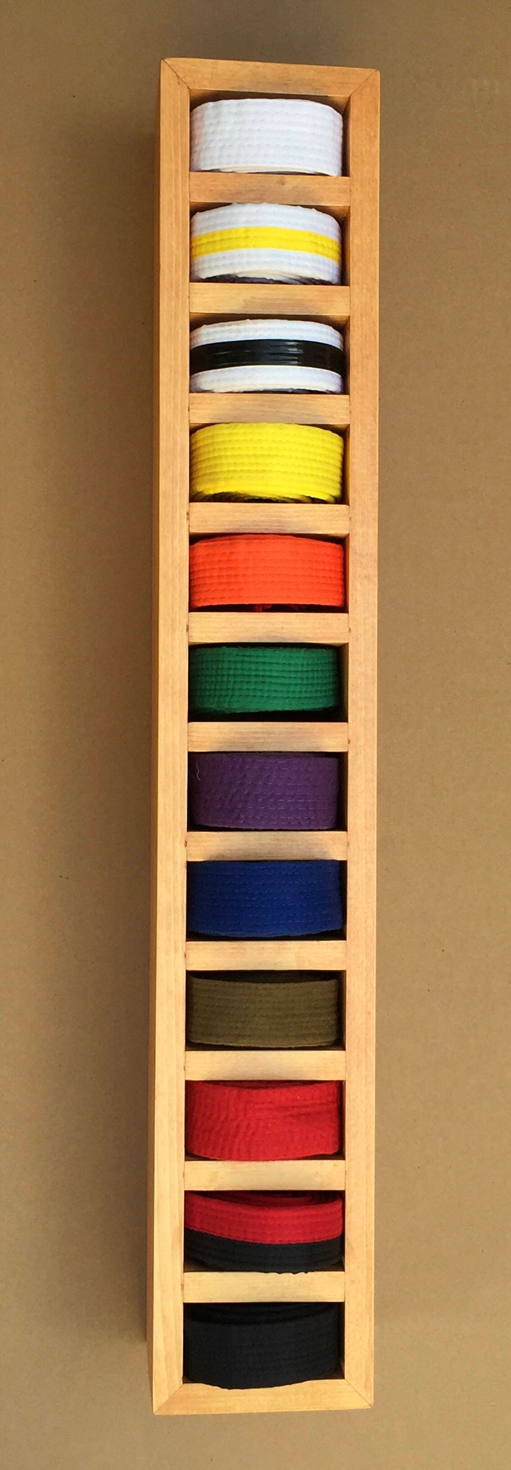 Martial Arts Belt and Trophy Displaybelt Slots Only Etsy
