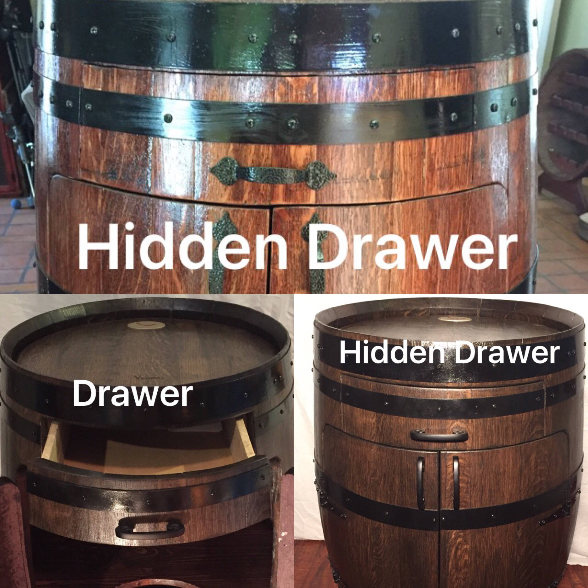 Half Oak Wine Barrel Barrel FurnitureLiquor Etsy