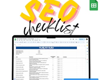 SEO Checklist for Small Business Owners - Google Sheets Template