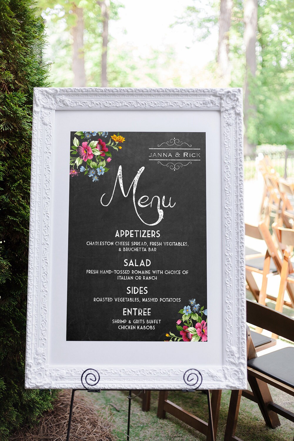 Menu Board Wedding Menu Indian Wedding Menu Wedding Menu Etsy