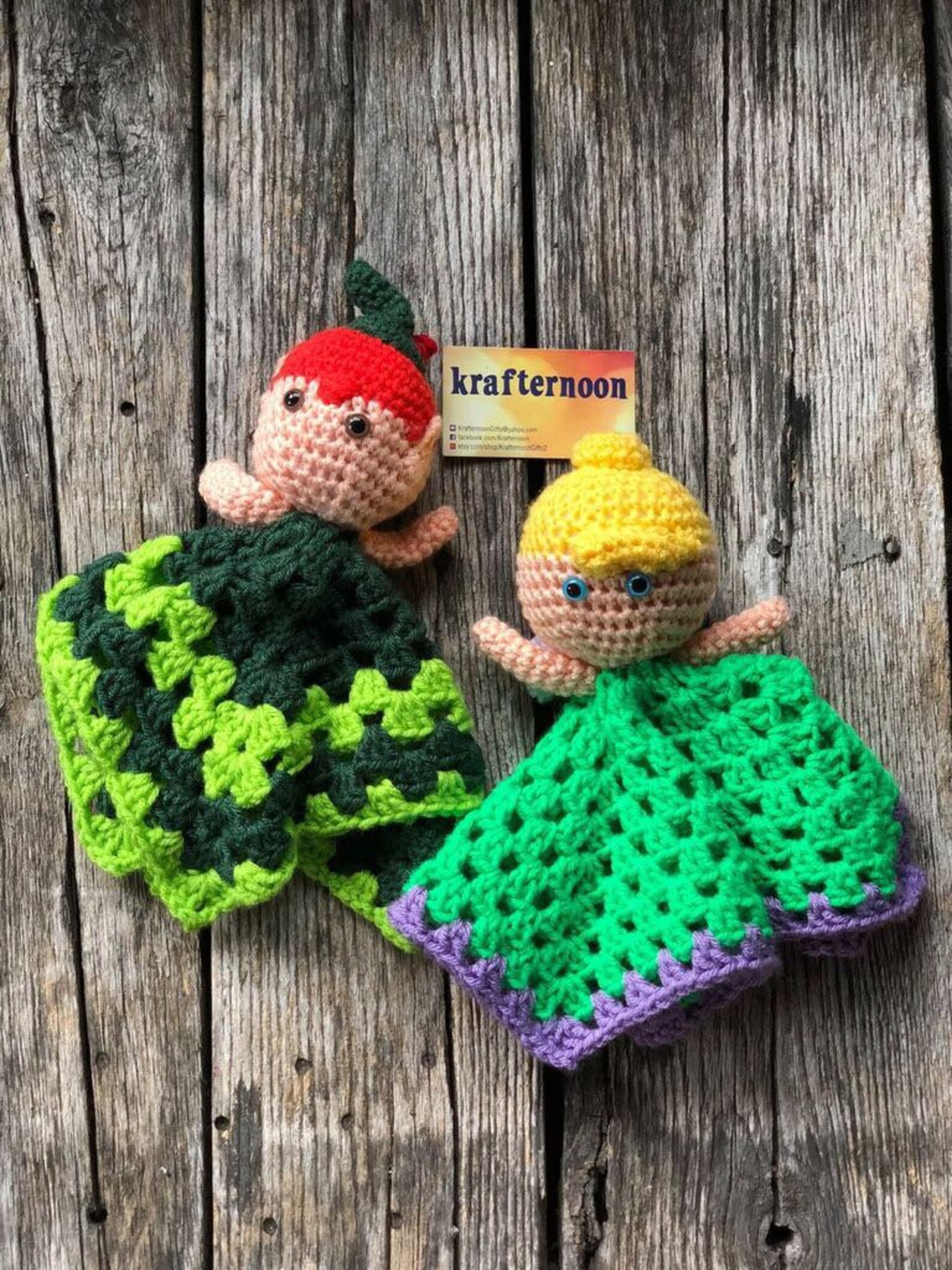 Peter Pan Crochet Lovey Doll Pattern Only Etsy