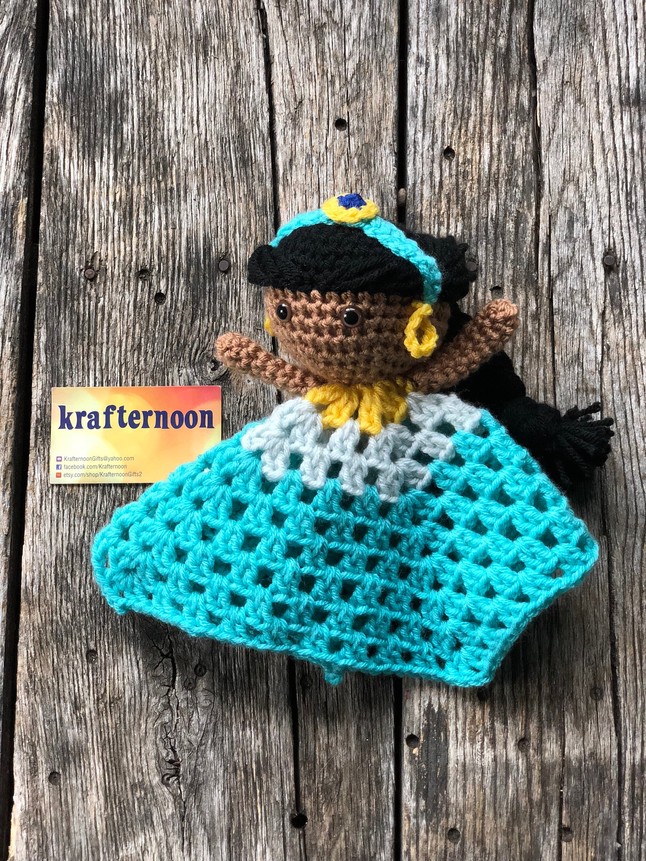 Jasmine crochet Lovey Doll blanket/ amigurumi/crochet baby Etsy