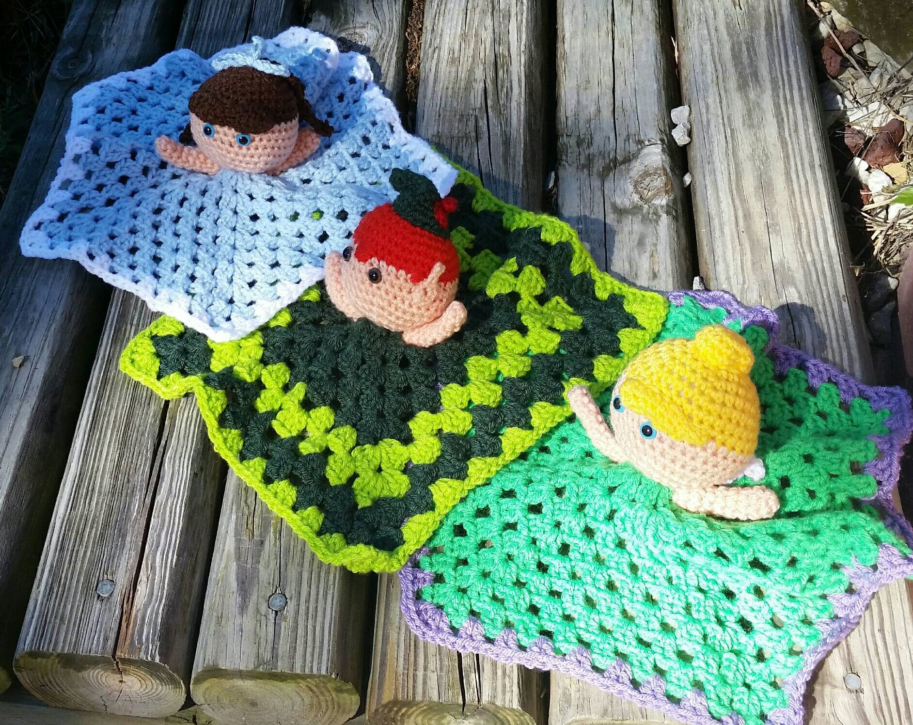 Peter Pan Crochet Lovey Doll Pattern Only Etsy