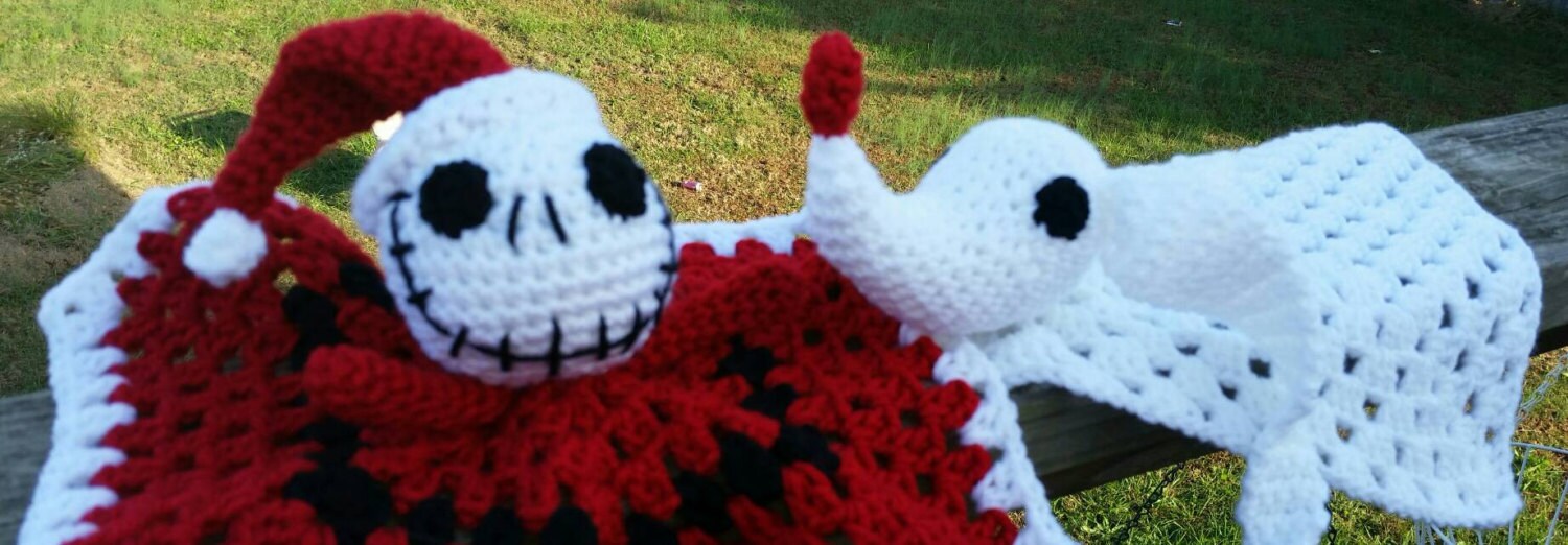 Jack / zero crochet lovey doll/ nightmare before christmas/ Etsy