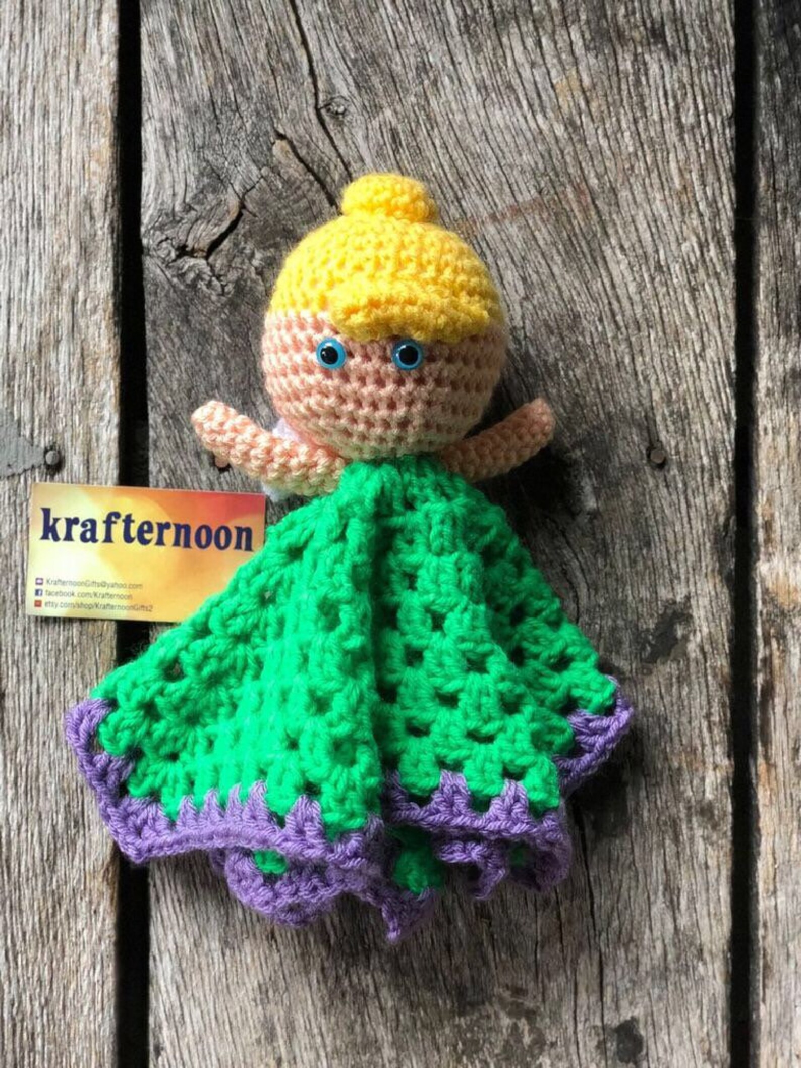 Peter Pan Crochet Lovey Doll Pattern Only Etsy