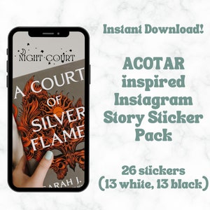 ACOTAR-inspired Instagram Story Sticker Pack