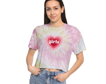 Lesbian Pride Tie-Dye Crop Tee