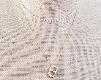 Obx Necklace Set Sarah Cameron Chokers Soda Cap Chain Double Layer