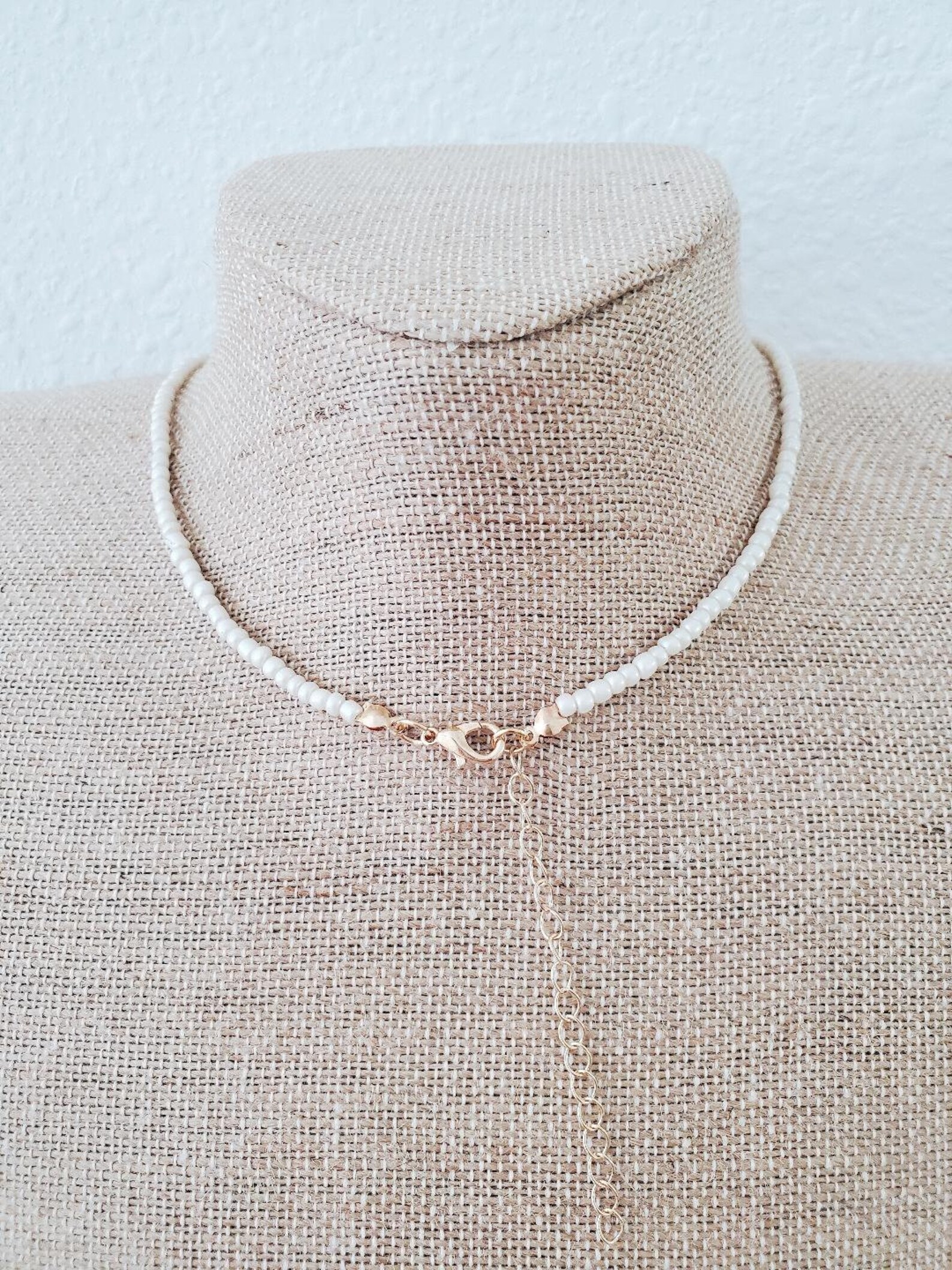 White Bead Necklace Inspired Jewelry Obx 3 Sarah Cameron Style Etsy