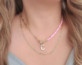 Tiny Paperclip Chain Links Mini Linked Paper Clip Layering Chains Stacking Girls For Her