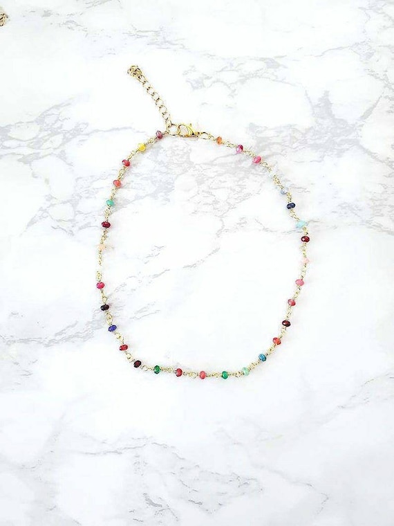 Colorful Seed Bead Necklace | Dee Ruel Jewelry