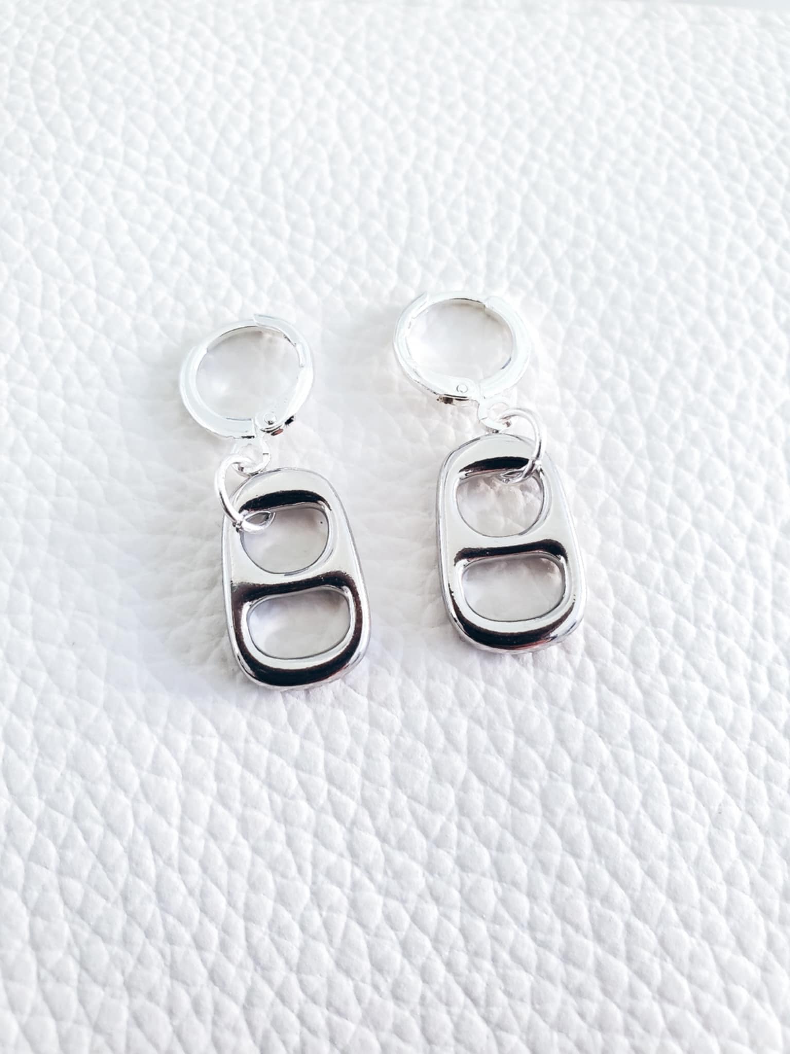 Pop Tab Earrings Soda Can Charm Opener Dangling Unisex Jewelry - Etsy