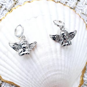 Angel Baby Cupid Earrings Angelic Little Angel Girls Ethereal Jewelry