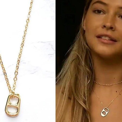 Pop Soda Can Tab Gold Charm Necklace Sarah Cameron OBX - Etsy