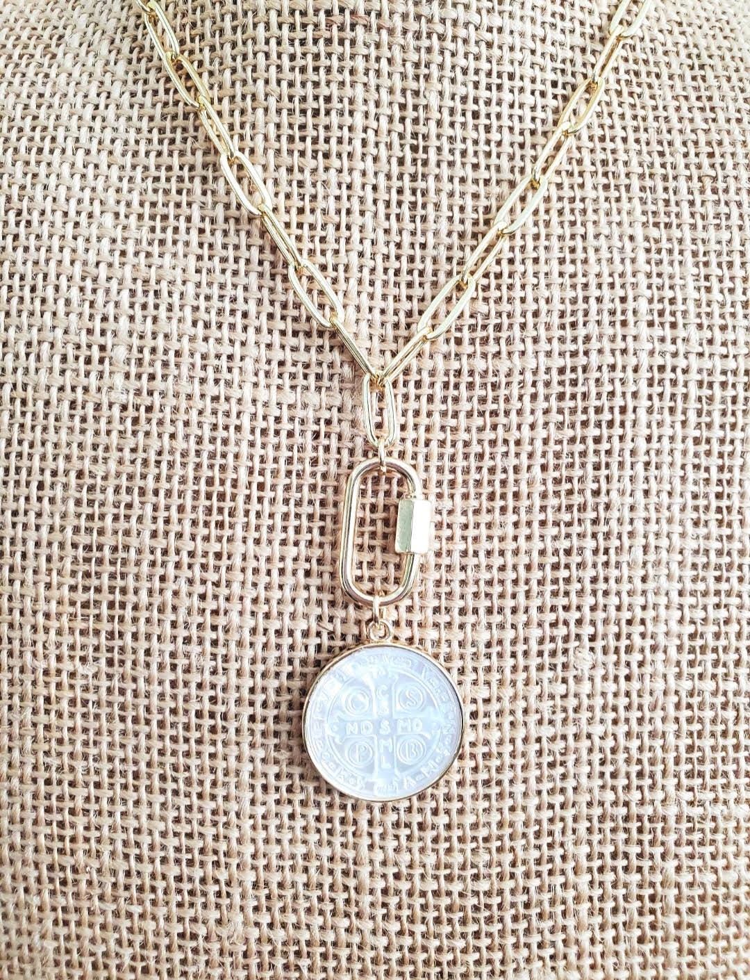 Shell Coin Pendant This item is unavailable - Etsy