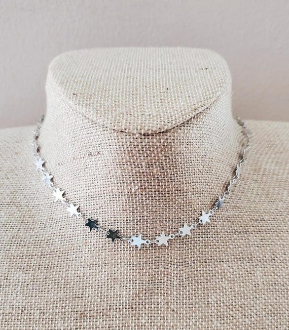 Dainty star choker necklace best sale