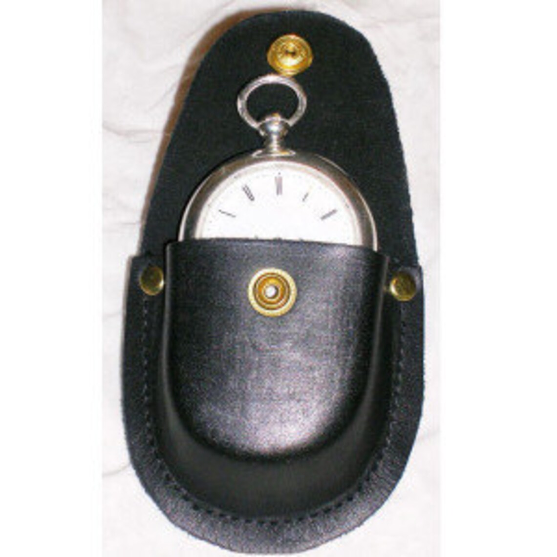Pocket Watch Case Size 16 Black With Gold Rivets Etsy