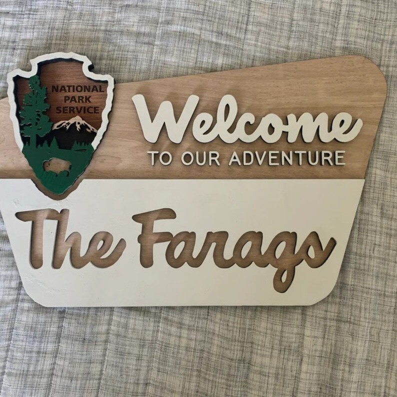 Original Designed National Park Family Sign Wedding Gift - Etsy