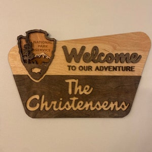 Original Designed National Park Family Sign Wedding Gift - Etsy