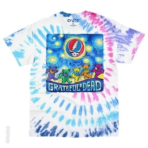 Grateful Dead Starry Bears Tie-Dye ~ Officially Licensed ~ 100% Heavyweight Cotton ~ Choose Your Size ~ Brand New!