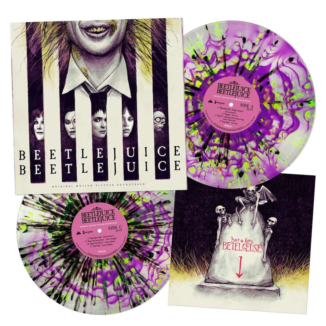 Beetlejuice Beetlejuice Soundtrack 2-LP ~ Exclusive Colored Vinyl ~ New ...