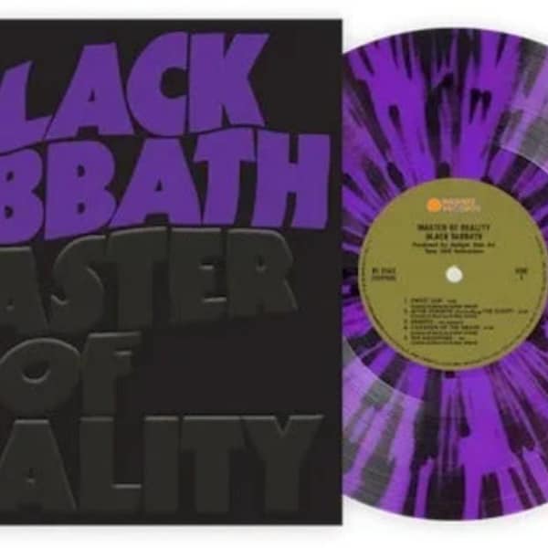 Black Sabbath Master Of Reality LP ~ Exclusive 180g Colored Vinyl + Poster ~New!