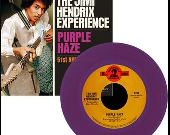 The Jimi Hendrix Experience Purple Haze/51st Anniversary 7” Record ~Purple ~ Brand New!