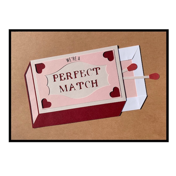 Anniversary Card, "We're a Perfect Match"