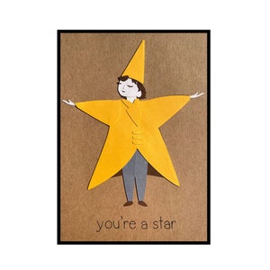 Carte de félicitations, « Vous êtes une star »