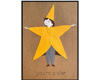 Congratulations Card, "You're a Star"