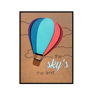 Carte de retraite, Il n'y a pas de limites, Montgolfière