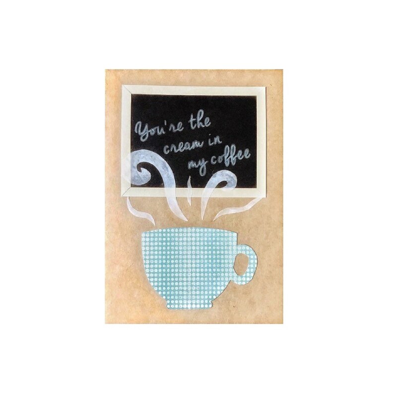 just like you and your partner or best friend! A perfect combination You/'re the Cream in my Coffee RomanticDatingAnniversary card