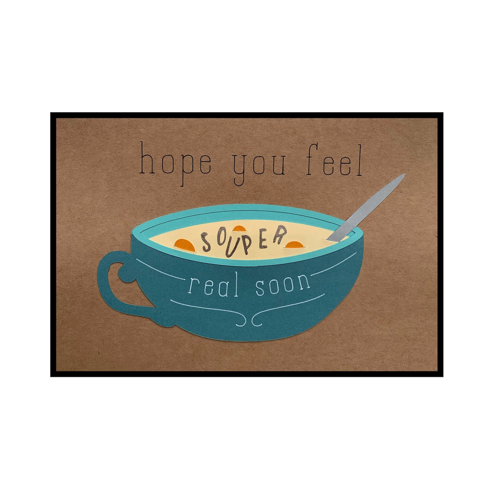 Get Well Card feel 'souper' Real Soon - Etsy