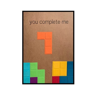 Anniversary Card, "You complete me"