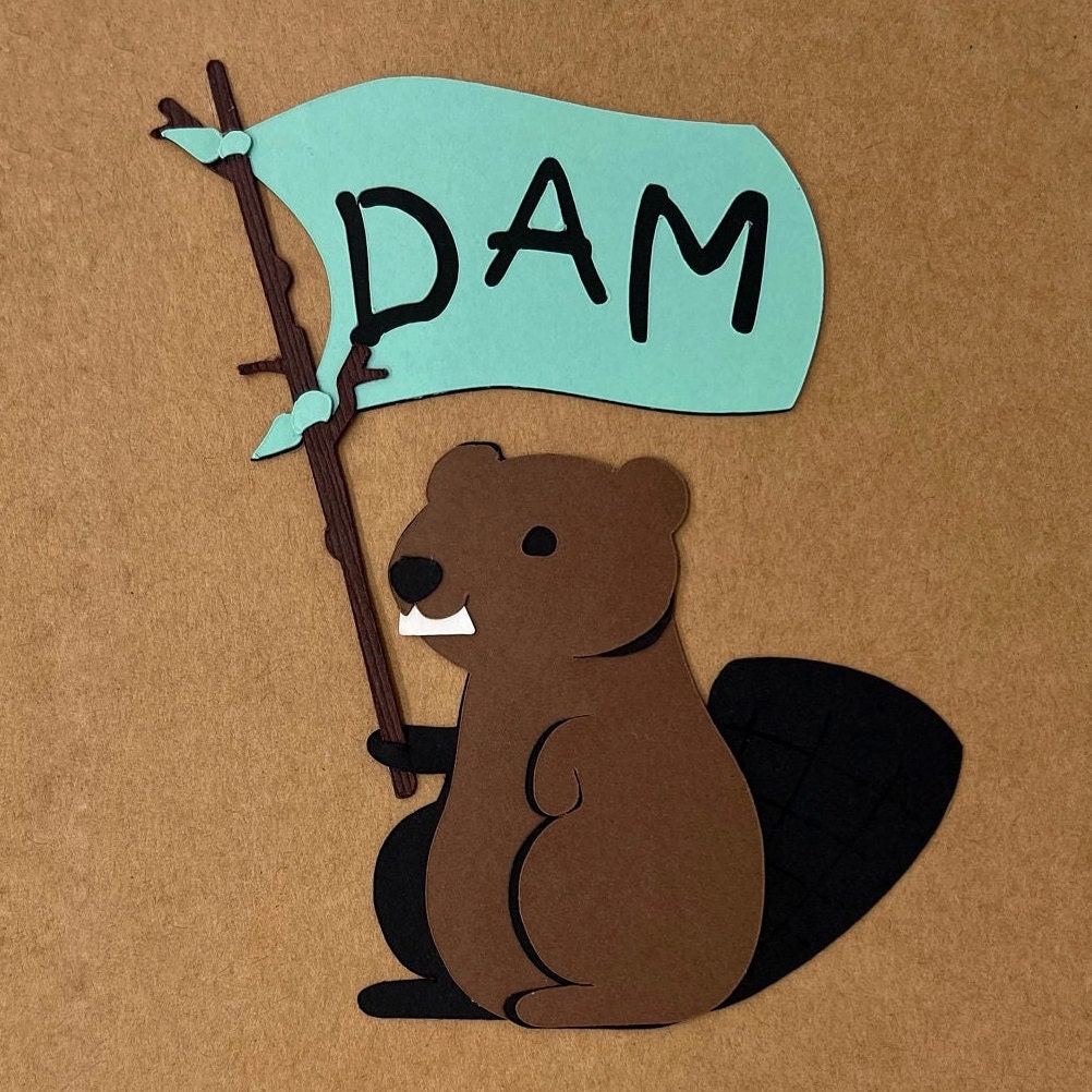 Funny Birthday Card Pun, dam, Another Birthday, Said the Beaver - Etsy