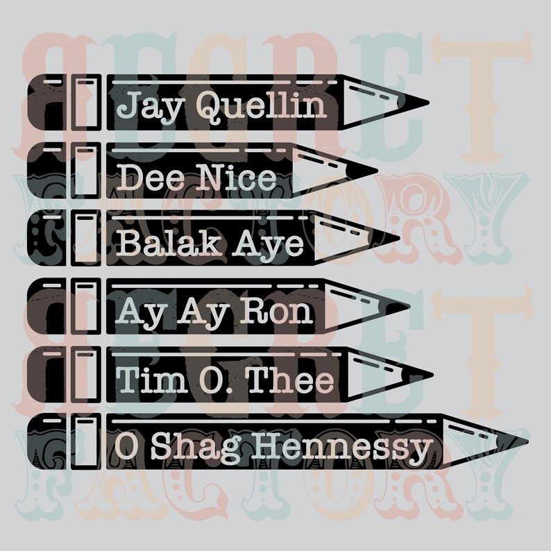 Download Key & Peel Substitute Teacher Mispronounced Names Pencils ...