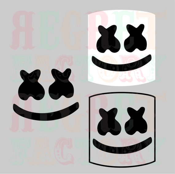 Marshmello Mask Template