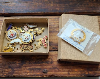 Vintage 10k Gold Filled Methodist Year Pins, LITTLE SYSTEM