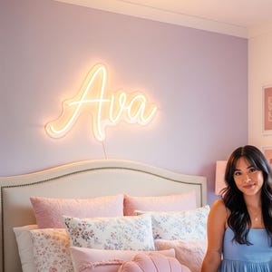 Custom Dorm Name Neon Sign bedroom, teenage girl gifts, led name sign, dorm wall decor, light up name sign Girl Neon sign, Bedroom decor