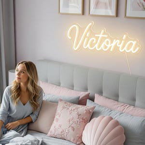 Custom Name Neon Sign, Personalized Dorm Decor