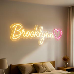 Custom LED Neon Name Sign, Kid&#39;s Room Decor, Teen gifts girl Christmas