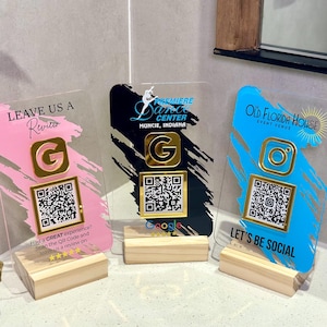 Social Media QR Code Sign, Mini QR Code Sign, Beauty Sign, Business Sign, Payment Sign, Salon Sign