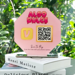 Custom Multi QR Code Sign | Payment Sign | Social Media QR Code Sign | Beauty Sign| Business Sign | Salon SignHairdressers Beautician Sign