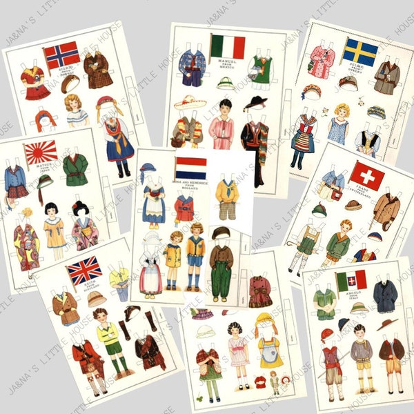 Paper Doll Clothing Etsy