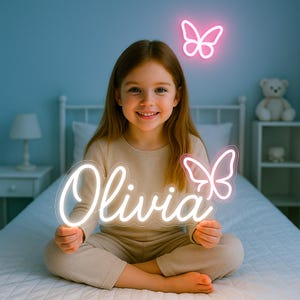 Custom Neon Name Sign: Teen Girl Room Decor