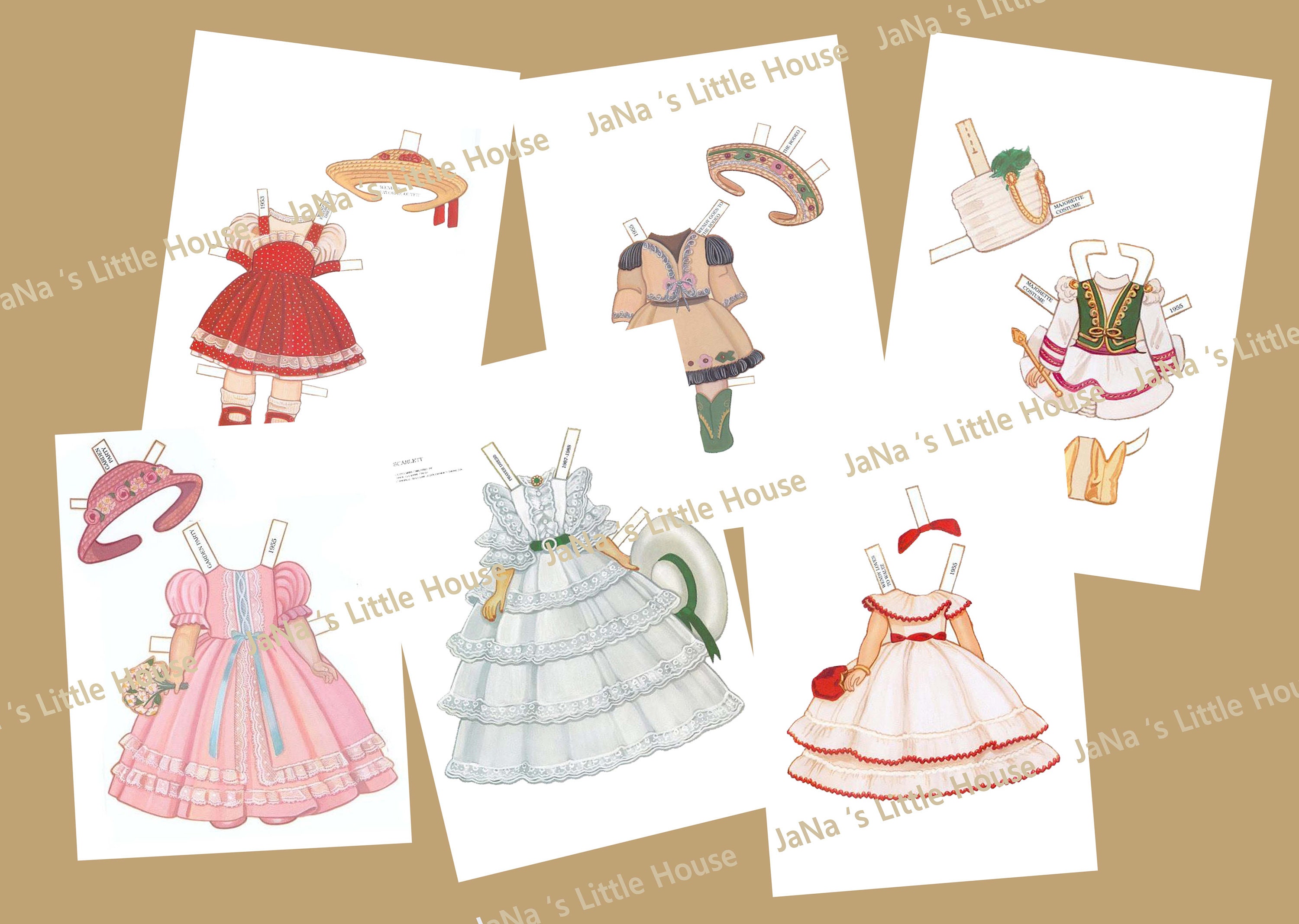 Paper Doll THE BLONDE Vintage Printable Instant Download - Etsy