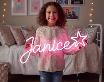 Custom Name Neon Sign – Personalized LED Neon Light for Bedroom Decor